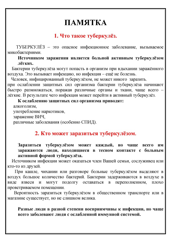 Туберкулез.